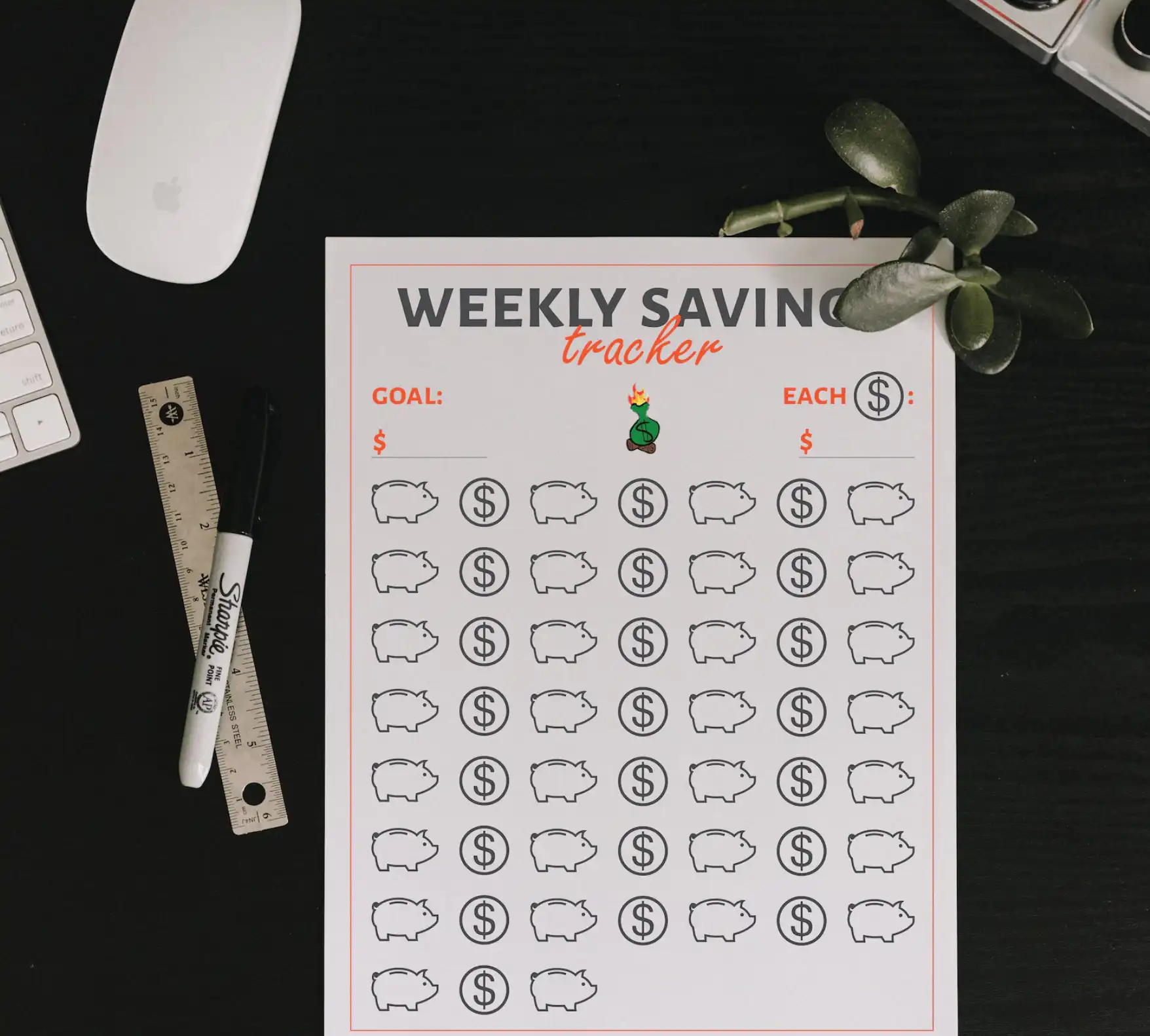 Weekly Savings Goal Tracker